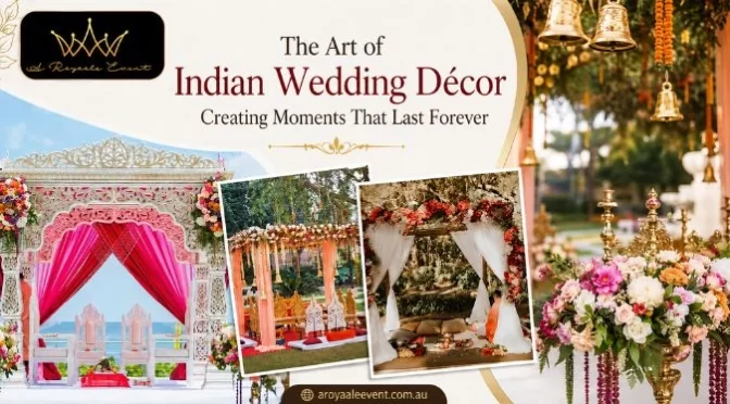 Indian wedding decorations featuring elegant floral stage, mandap, luxury backdrop and vibrant décor for Sydney weddings.